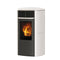 Edilkamin Pelletofen Aris Up2 | Keramik weiß | 8,2 kW