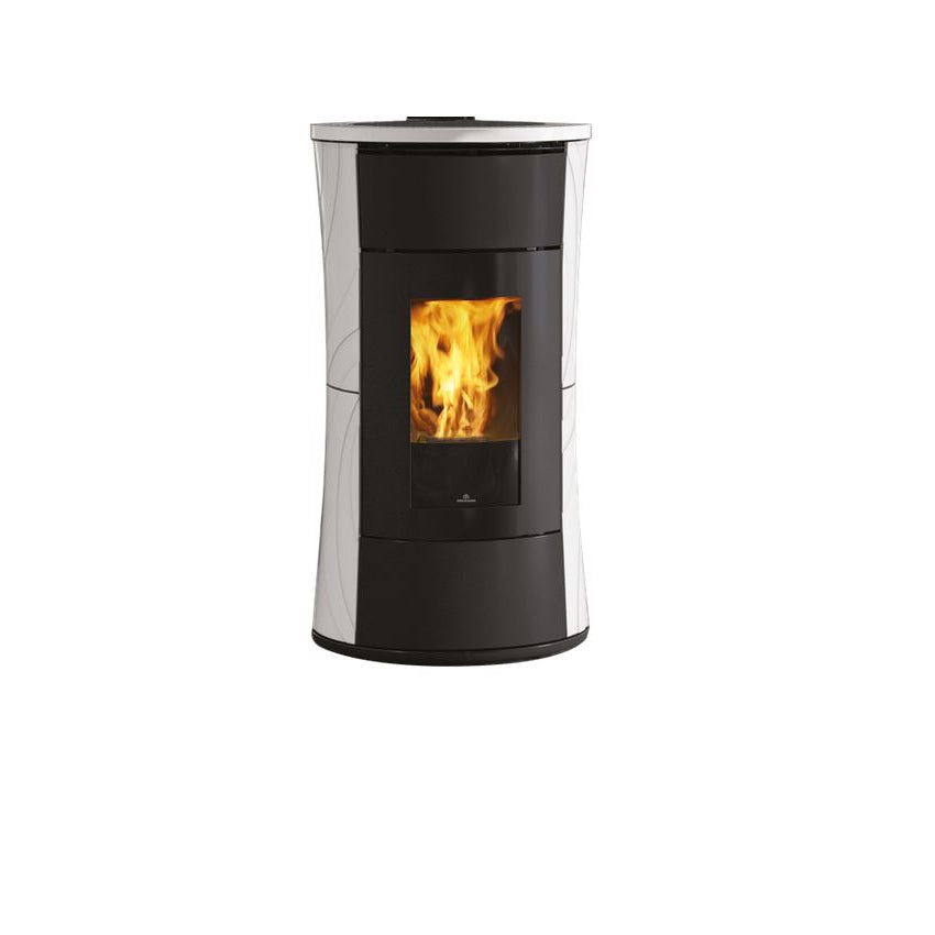 Edilkamin Cherie H Evo Keramik weiss Pelletofen wasserführend