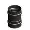 Pellet Kesselanschluss mit Doppelmuffe DN 80mm schwarz