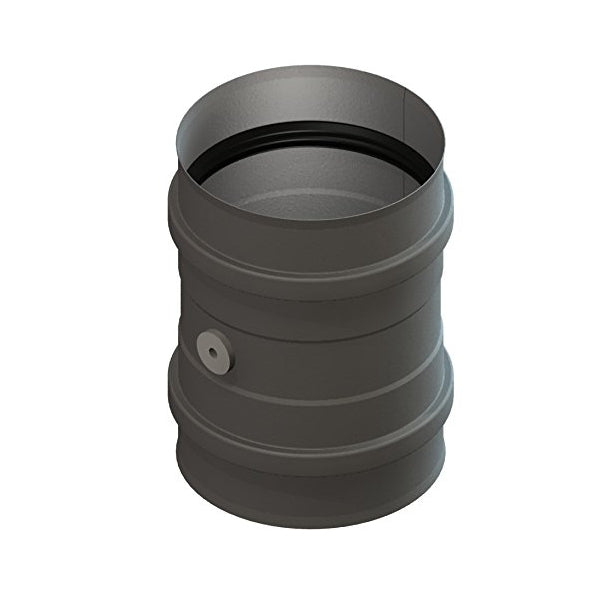 Pellet Kesselanschluss mit Doppelmuiffe und Messstutzen DN 100mm 