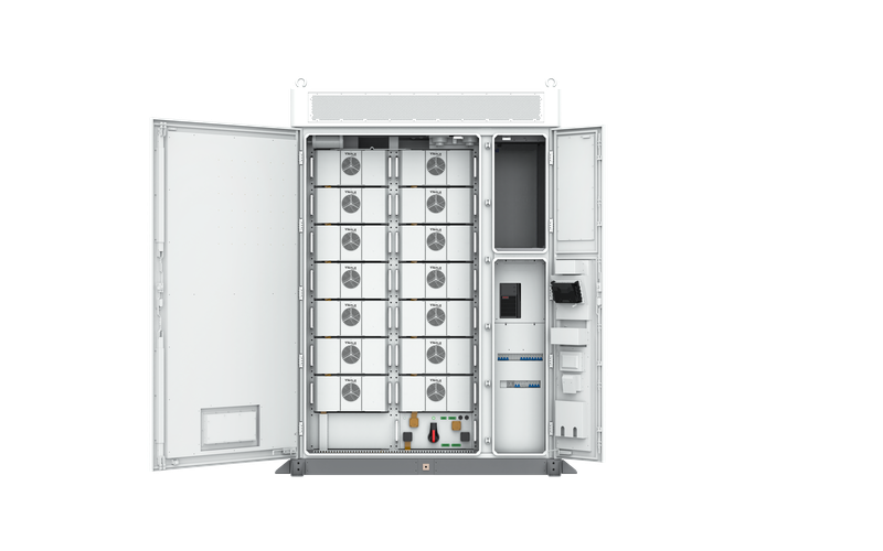 Weißer SolaX AELIO B200 Batterieschrank mit Wechselrichter X3-AELIO-49,9K offener Schrank | Klimaworld