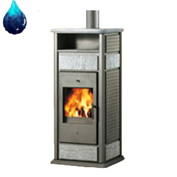 Kaminofen wasserführend Klima CS 15kW Edilkamin Warmhalteplatte