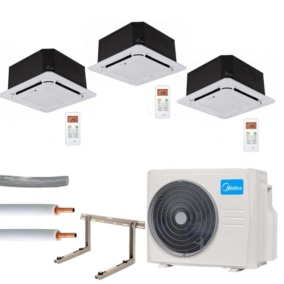 Klimaanlage Komplettset Multisplit Midea Deckenkassette | 2x3,5kW+1x5,3kW