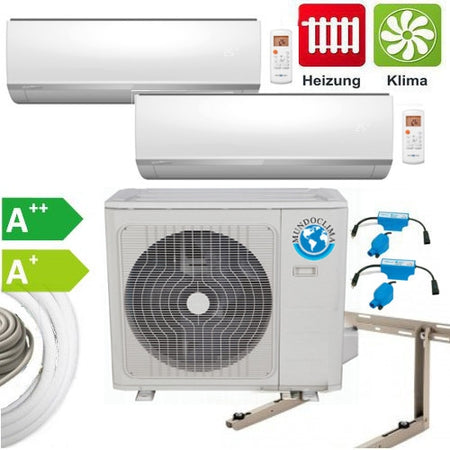 Klimaanlage Komplettset Mundoclima Wandgeräte 2x2,6kW