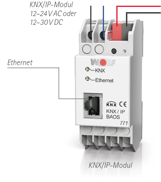 Wolf ISM 8 - KNX Schnittstellenmodul Set extern