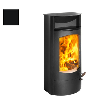 Austroflamm Koko 2.0, Stahlmantel, Keramikfarbe Deckel + Warmhaltefach in "schwarz"