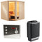 Sentiotec Sauna Komplettset Komfort Corner | Saunaofen 100 E | 5 Pers.