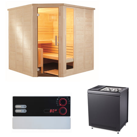 Sauna Set Komfort Corner | Klimaworld.com