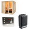 Sentiotec Sauna Komplettset Komfort Large | Saunaofen 100 E | 5 Pers.