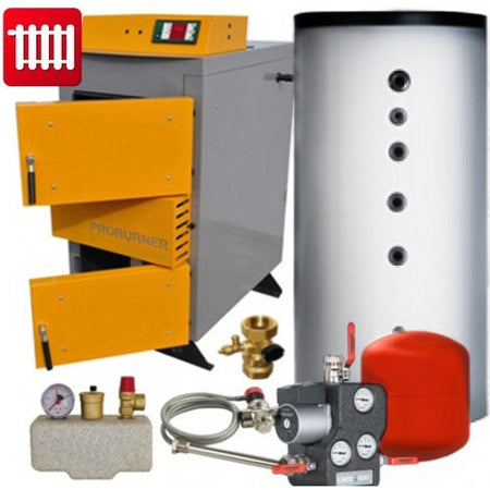 Holzvergaser Proburner Komplettsystem 25 kW 1x2000L