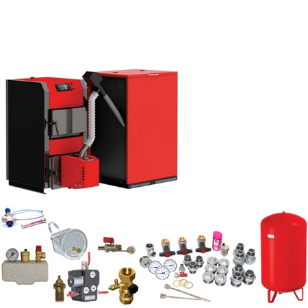 Pellets-Holz-Thermoflux HKK Active 30 Bioflux 25 mit 25 kW Komplettset 1
