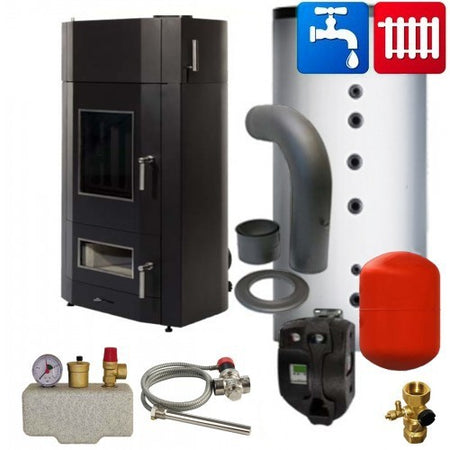 Wasser Holzvergaserofen JUPO Lohengrin Juratherm 18,5 kW Hygiene SET-2