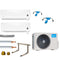 Klimaanlage Komplettset Multisplit Midea Wandgeräte 2x3,5kW