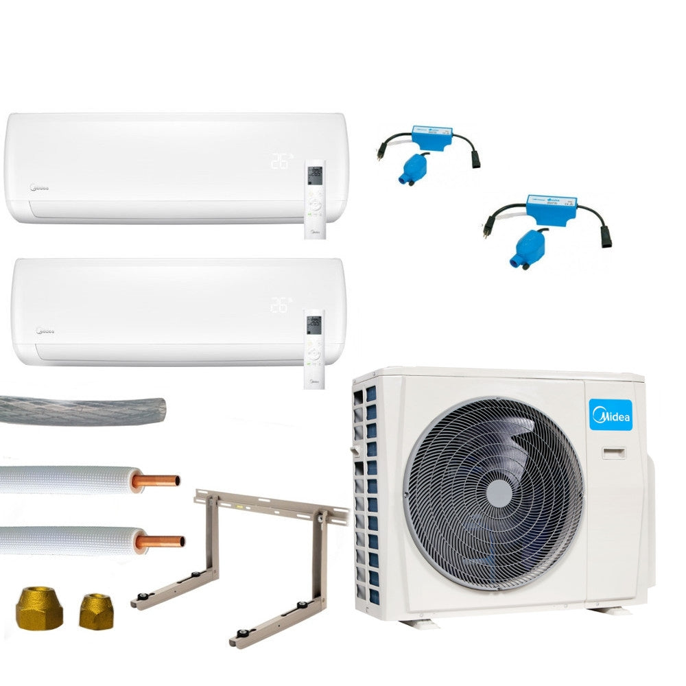 Klimaanlage Komplettset Multisplit Midea Wandgeräte 2x5,3kW