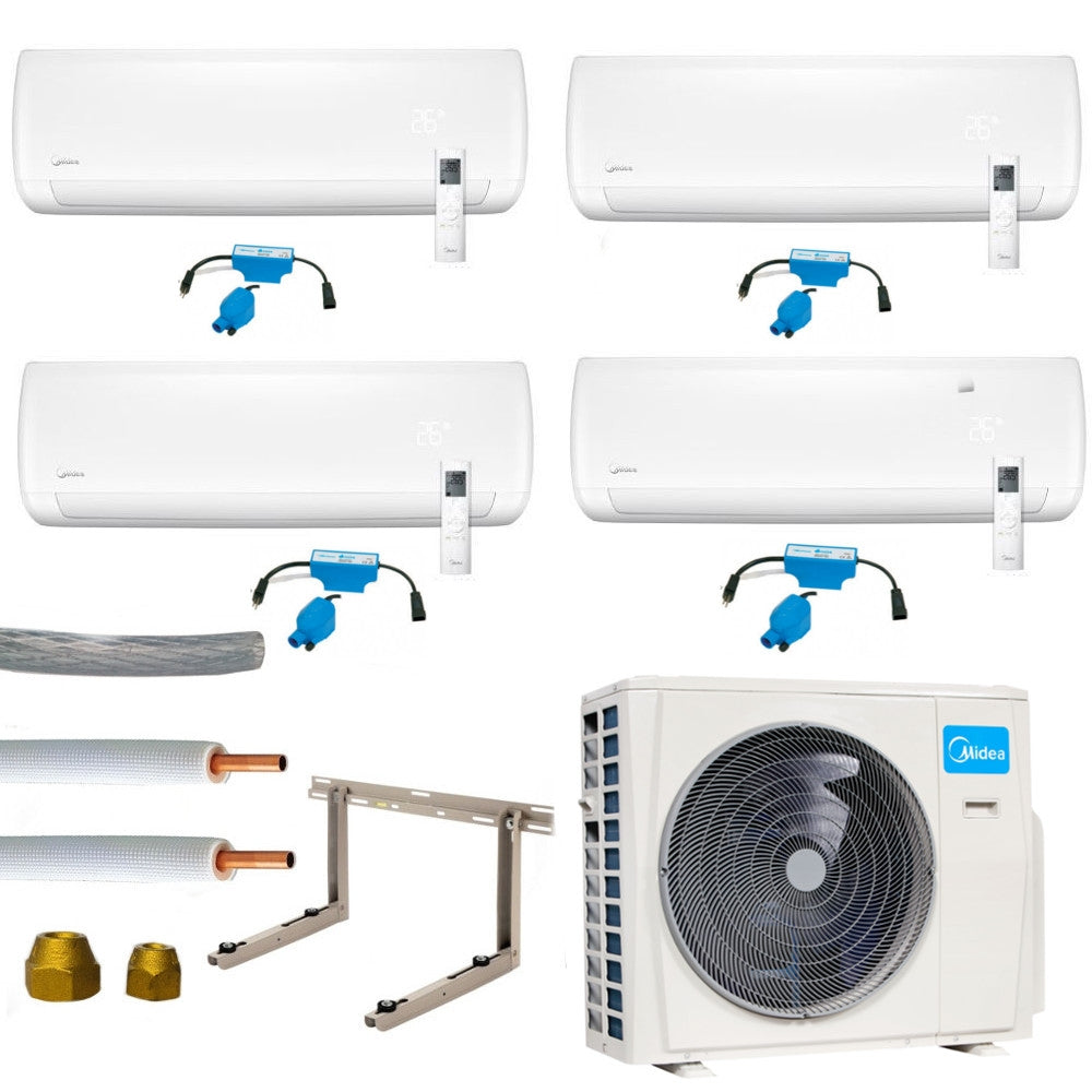 Klimaanlage Komplettset Multisplit Midea Wandgeräte 4x2,6kW