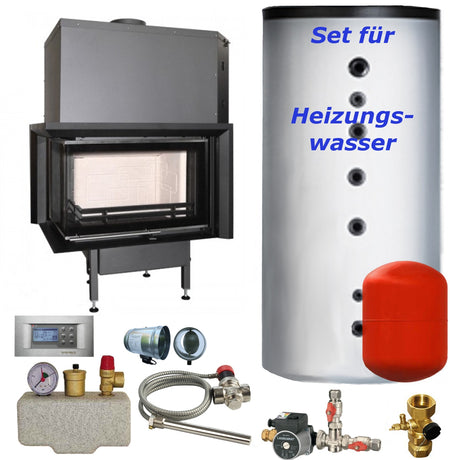 Wassergeführter Kamin AQUATIC WH V 650 CL 10kW BEF Home Set 1