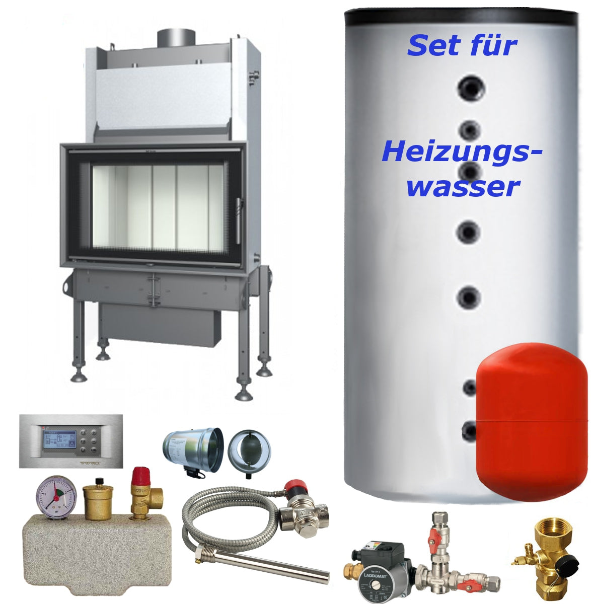 Wasser Kamineinsatz Aquatic WH 85 22,5 kW BEF Home Set 1