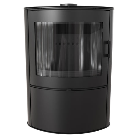 Kratki Kaminofen Koza AB S/2/BLACK | gebogene Scheibe | 10 kW  ➔ klimaworlv.com