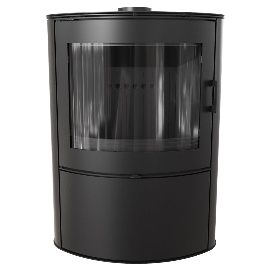 Kratki Kaminofen Koza AB S/2/BLACK | gebogene Scheibe | 10 kW  ➔ klimaworlv.com