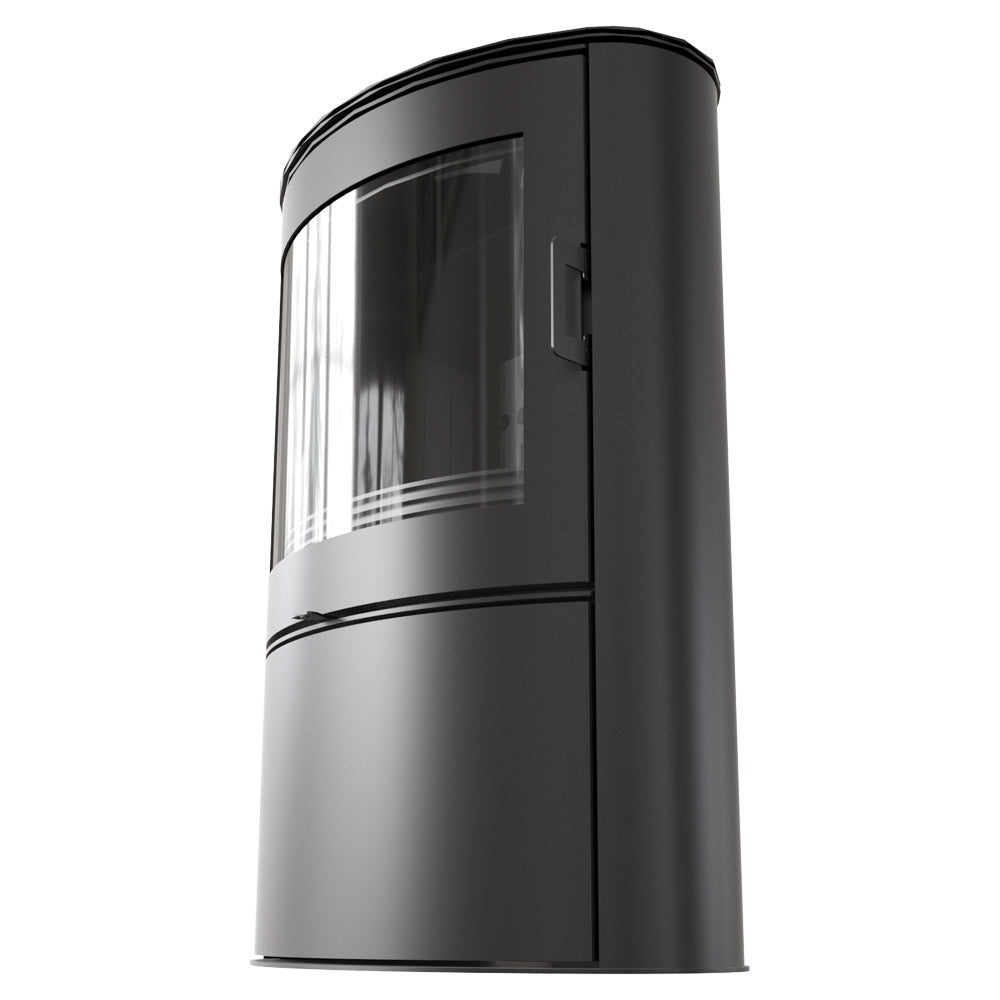 Kratki Kaminofen Koza AB S/2/BLACK | gebogene Scheibe | 10 kW
klimaworlv.com
