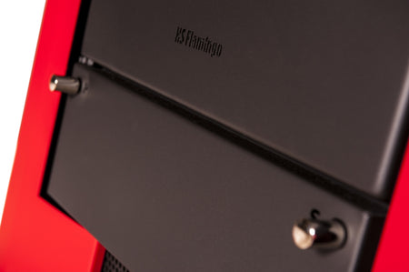 HS-Flamingo Kaminofen Espo II in Rot | klimaworld.com