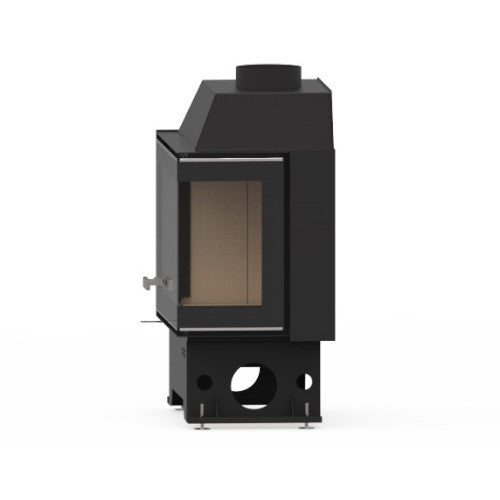 KRETZ | Kamineinsatz F107 | Eckscheibe rechts | Stahl | 10 kW - Seitenansicht