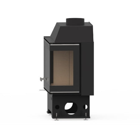 KRETZ | Kamineinsatz F107 | Eckscheibe rechts | Stahl | 10 kW - Seitenansicht