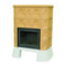 KRETZ | Kachelofen LADA | gelb/beige | mit Kamineinsatz L 53 | 7 kW