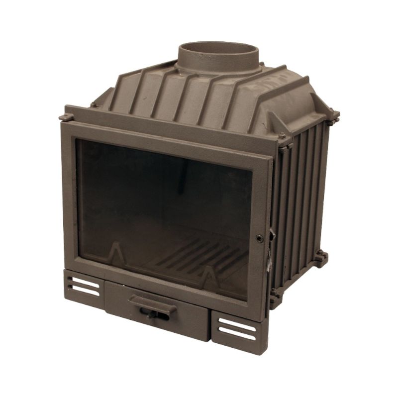 KRETZ | Kamineinsatz L 503 | gerade Scheibe | Gusseisen | 7 kW ➔ klimaworlv.com