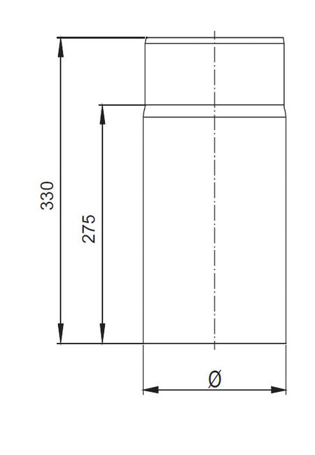 Längenelement kürzbar 330mm Ferro Lux - Maße