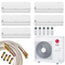 LG Multisplit Klimaanlage konfigurierbar 5x1,5 Quick-Connect