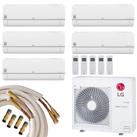 LG Multisplit Klimaanlage Wandgerät o. Kassette 5x1,5kW Quick-Connect