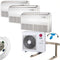 Komplettset Multisplit LG Truhen-Deckengerät 2x3,5kW+2,6kW