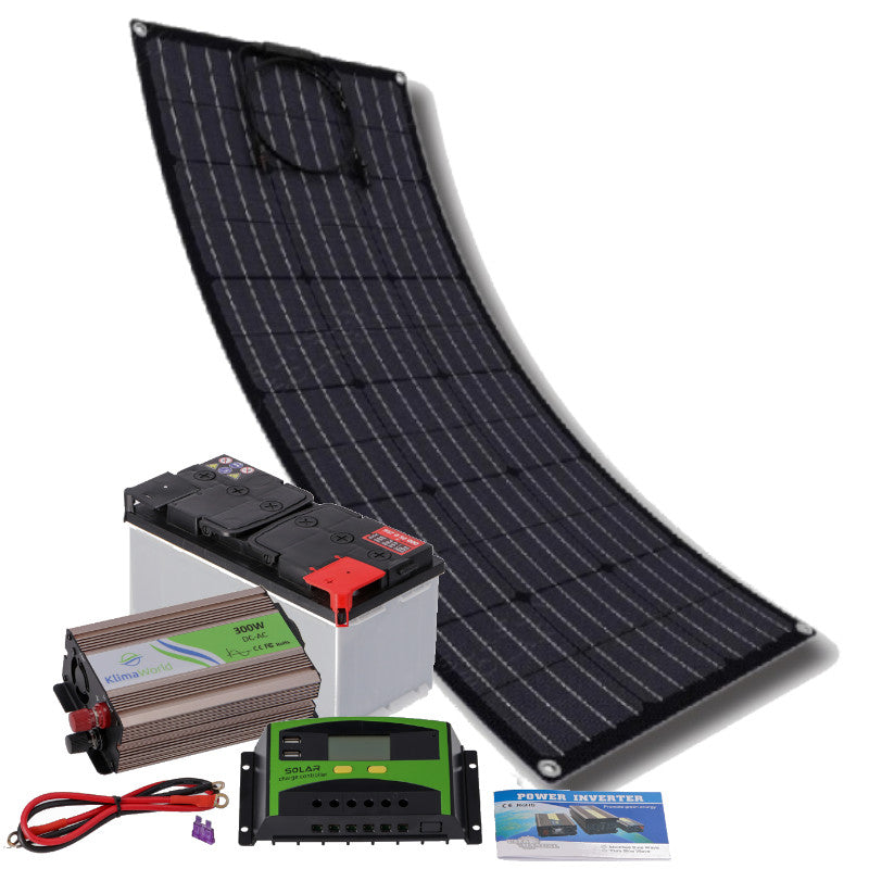 Solar Inselanlage flexibles Komplettset 300 Watt | Klimaworld