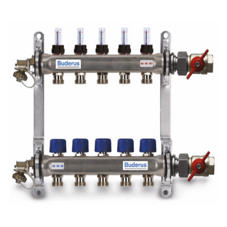 BUDERUS | Logafloor Heizkreisverteiler HVE-FD AK/4 | 4 Kreise  ➔ klimaworlv.com