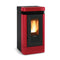 Extraflame Pelletofen Lucia | Keramik bordeaux | 12,1 kW