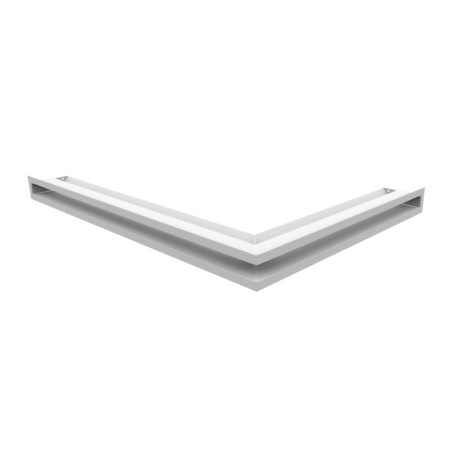 Kratki Eckluftleiste 45S links | 766x547 mm Winkel x 60 mm | weiß