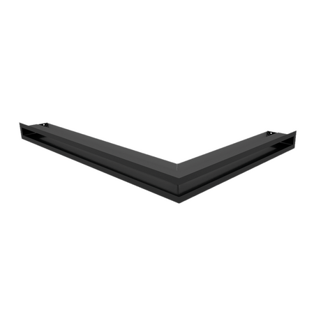 Kratki Eckluftleiste 45S links | 766x547 mm Winkel x 60 mm | schwarz