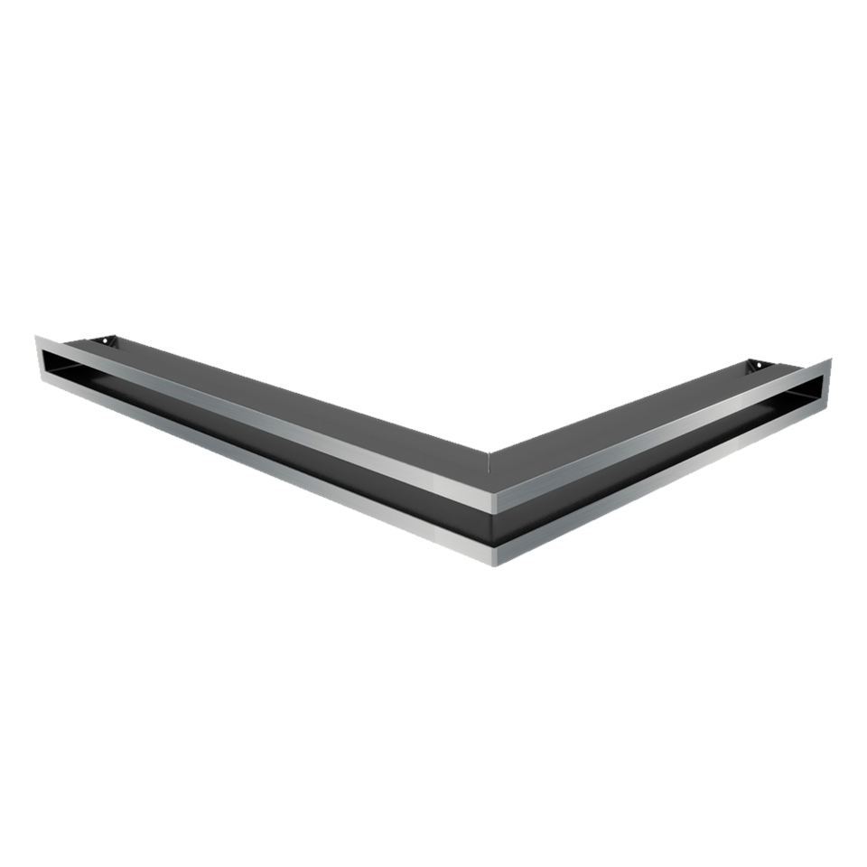 Kratki Eckluftleiste 45S links | 766x547 mm Winkel x 60 mm | geschliffen
