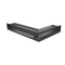Kratki Eckluftleiste 45S links | 600x400 mm Winkel x 90 mm | graphit