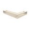 Kratki Eckluftleiste 45S links | 600x400 mm Winkel x 90 mm | creme