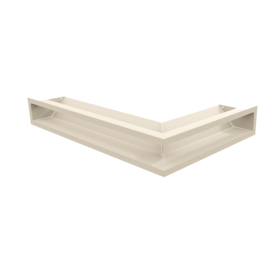 Kratki Eckluftleiste 45S links | 600x400 mm Winkel x 90 mm | creme