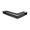 Kratki Eckluftleiste 45S links | 600x400 mm Winkel x 90 mm | geschliffen