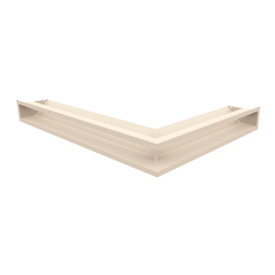 Kratki Eckluftleiste 45S links | 766x547 mm Winkel x 90 mm | creme
