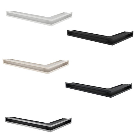 Eckluftleiste Luftleiste Lüftungsgitter in 5 Farben 547x766x60mm
