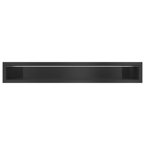 Kratki Lüftungsgitter | 90x1000x128mm | schwarz | LUFT/9/100/C 