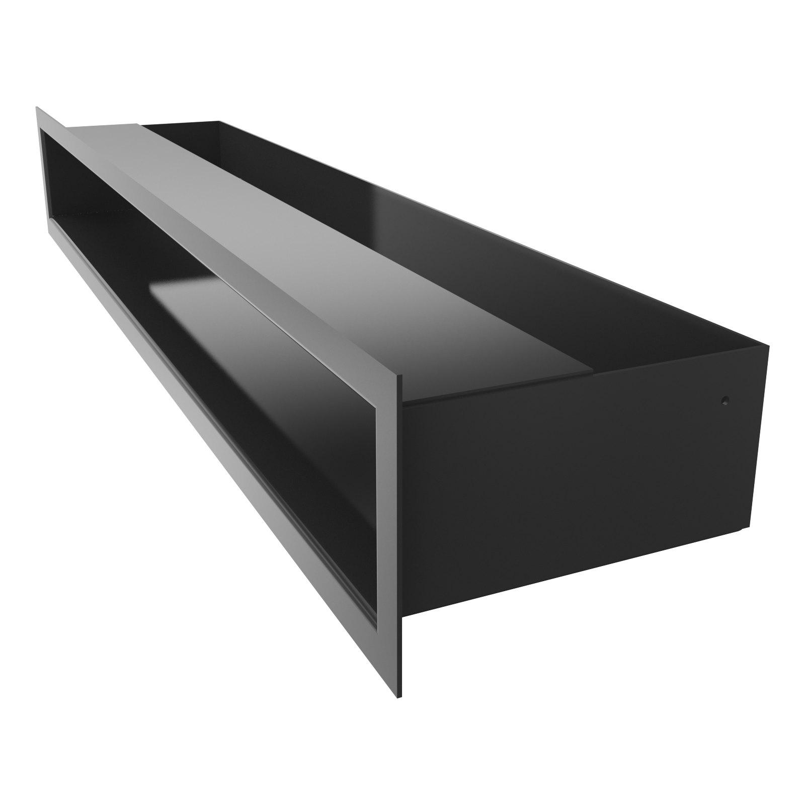 Kratki Lüftungsgitter | 90x400x128mm | schwarz | LUFT/9/40/C 