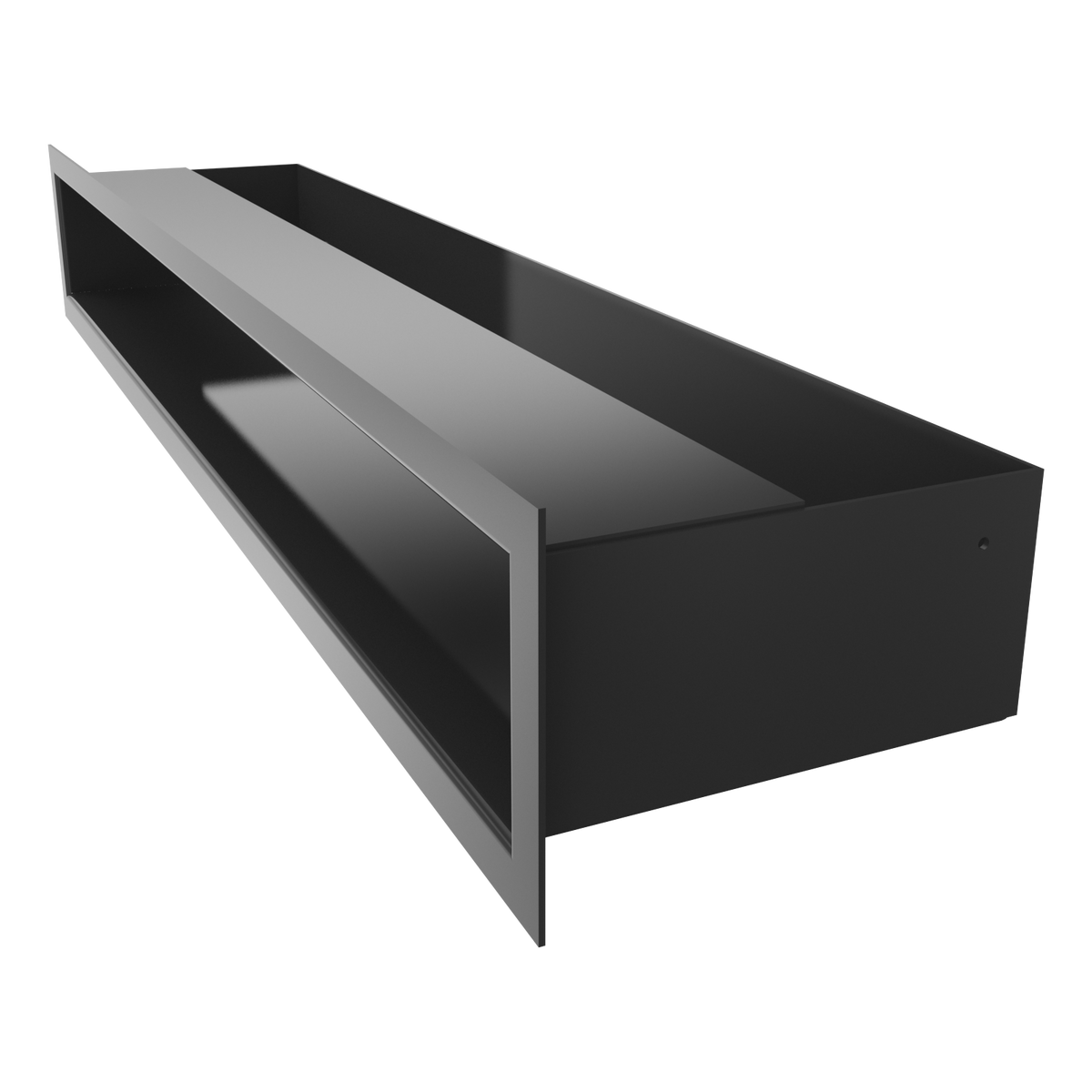Luftleiste Zuluftgitter Luftgitter LUFT 600x90mm Edelstahl schwarz