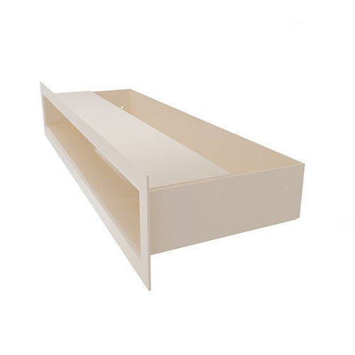 Luftleiste Zuluftgitter Luftgitter LUFT 400x90mm Edelstahl creme 