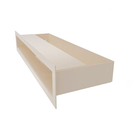 Luftleiste Zuluftgitter Luftgitter LUFT 400x90mm Edelstahl creme 